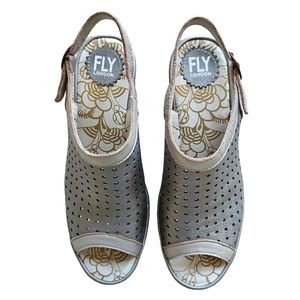 Fly London • Perforated Wedge Sandals